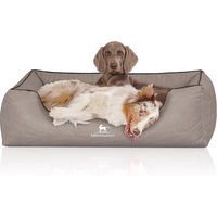 Produktbild von Knuffelwuff Orthopädisches Hundebett Columbia aus Kunstleder XL Grau