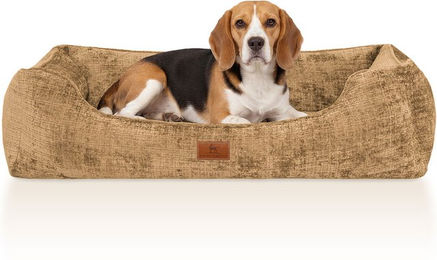 Knuffelwuff orthopädisches Hundebett Cremona mit Memory Foam in Braun – Bild 1 von 1