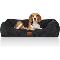 Produktbild von Knuffelwuff orthopädisches Hundebett Cremona mit Memory Foam in Grau