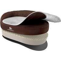 Produktbild von Knuffelwuff Orthopädisches Hundebett Jessy mit Memory Foam in Braun Größe S