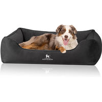 Produktbild von Knuffelwuff orthopädisches Hundebett Jona mit Memory Foam Größe S Grau