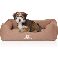 Produktbild von Knuffelwuff Orthopädisches Hundebett Leano aus Velours Braun Größe L