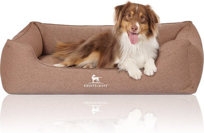 Knuffelwuff Orthopädisches Hundebett Leano aus Velours Braun XXL - 1 Stk. – Bild 1 von 5