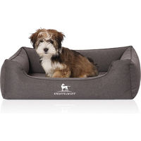 Produktbild von Knuffelwuff Orthopädisches Hundebett Leano aus Velours Schwarz S
