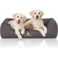 Produktbild von Knuffelwuff Orthopädisches Hundebett Leon aus Velours Grau XXL