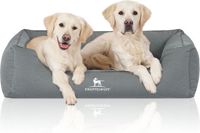 Knuffelwuff Orthopädisches Hundebett Leon aus Velours XL – Bild 1 von 3
