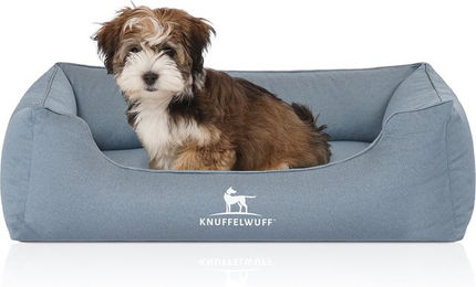 Knuffelwuff Orthopädisches Hundebett Leon mit Memory Foam Größe S 70 x 50cm Hellblau – Bild 1 von 9