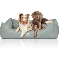 Produktbild von Knuffelwuff Orthopädisches Hundebett Luisa aus Velours in Grau