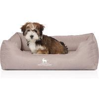 Produktbild von Knuffelwuff Orthopädisches Hundebett Luisa Velours Sunshine Edition S 70 x 50cm Beige