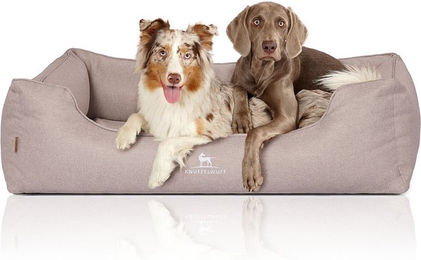 Knuffelwuff Orthopädisches Hundebett Luisa Velours XXL 120 x 85cm Beige – Bild 1 von 4