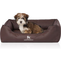Produktbild von Knuffelwuff Orthopädisches Hundebett Madison aus Kunstleder Braun Größe L