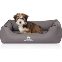 Produktbild von Knuffelwuff Orthopädisches Hundebett Madison aus Kunstleder Grau S Hypoallergen