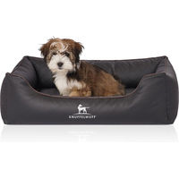 Produktbild von Knuffelwuff Orthopädisches Hundebett Madison aus Kunstleder Schwarz Größe L