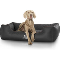 Produktbild von Knuffelwuff Orthopädisches Hundebett Madison aus Kunstleder Schwarz XL