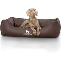 Produktbild von Knuffelwuff Orthopädisches Hundebett Madison aus laser-gestepptem Kunstleder Braun XL