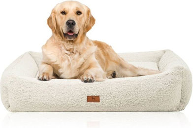 Knuffelwuff orthopädisches Hundebett Matteo mit Memory Foam in Beige – Bild 1 von 1