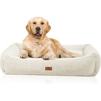 Produktbild von Knuffelwuff orthopädisches Hundebett Matteo mit Memory Foam in Beige