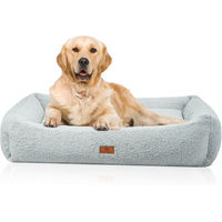 Produktbild von Knuffelwuff orthopädisches Hundebett Matteo mit Memory Foam in Grau Größe L