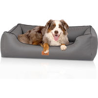 Produktbild von Knuffelwuff orthopädisches Hundebett Montana aus Kunstleder in Grau