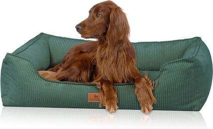Knuffelwuff orthopädisches Hundebett Nunavut aus Cord XXL 120 x 85cm Petrol – Bild 1 von 1