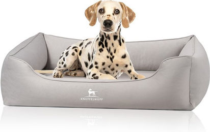 Knuffelwuff orthopädisches Hundebett Oliver mit Memory Foam in Grau Größe L – Bild 1 von 3