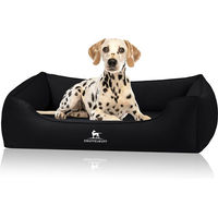 Produktbild von Knuffelwuff orthopädisches Hundebett Oliver mit Memory Foam in Schwarz Größe L