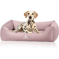 Produktbild von Knuffelwuff orthopädisches Hundebett Oliver XXL Rosa mit Memory Foam und Easy Clean Wildlederoptik
