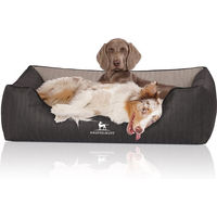 Produktbild von Knuffelwuff Orthopädisches Hundebett Outback aus Kunstleder in Schwarz