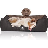 Produktbild von Knuffelwuff Orthopädisches Hundebett Outback aus Kunstleder XL Schwarz/Braun