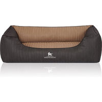 Produktbild von Knuffelwuff Orthopädisches Hundebett Outback aus Kunstleder XXL Schwarz Braun