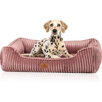 Produktbild von Knuffelwuff orthopädisches Hundebett Sedona aus Breitcord XL Rosa für Gelenke und Allergiker