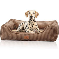 Produktbild von Knuffelwuff orthopädisches Hundebett Sedona aus Breitcord XXL Braun