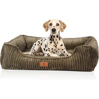 Produktbild von Knuffelwuff orthopädisches Hundebett Sedona aus Cord Größe S in Beige/Braun