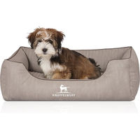 Produktbild von Knuffelwuff Orthopädisches Hundebett Tampa aus Kunstleder Grau Größe L