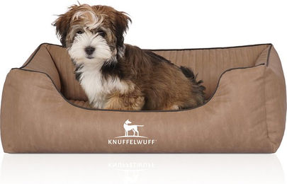 Knuffelwuff Orthopädisches Hundebett Tampa aus Kunstleder Größe S – Bild 1 von 12