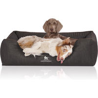 Produktbild von Knuffelwuff Orthopädisches Hundebett Tampa aus Kunstleder Schwarz XL - 1 Stk.
