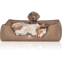 Produktbild von Knuffelwuff Orthopädisches Hundebett Tampa aus Kunstleder XXL Beige Braun - 1 Stk.