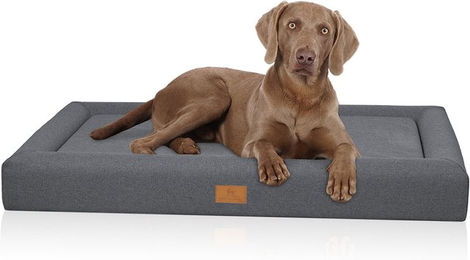 Produktbild von Knuffelwuff orthopädisches Hundebett Tiva mit Memory Foam in Grau
