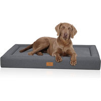 Produktbild von Knuffelwuff orthopädisches Hundebett Tiva mit Memory Foam in Grau