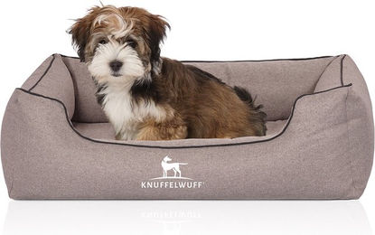 Produktbild von Knuffelwuff Orthopädisches Hundebett Wippo aus Velours Grau M-L 85 x 63cm