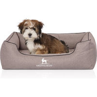 Produktbild von Knuffelwuff Orthopädisches Hundebett Wippo aus Velours Grau M-L 85 x 63cm