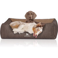 Produktbild von Knuffelwuff Outlander Orthopädisches Hundebett aus Kunstleder XXL Braun