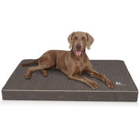 Produktbild von Knuffelwuff Palomino orthopädische Hundematte aus Kunstleder braun grau XXL
