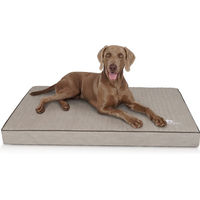 Produktbild von Knuffelwuff Palomino orthopädische Hundematte aus Kunstleder Grau Größe L