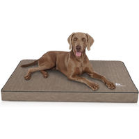 Produktbild von Knuffelwuff Palomino orthopädische Hundematte aus Kunstleder XXL für Riesenrassen Stone Clay