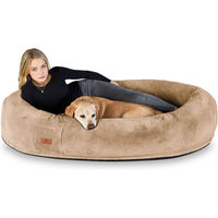 Produktbild von Knuffelwuff Plufi Hundebett XXL Riesig mit Memory Foam Braun