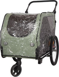 Knuffelwuff Regencover Cruvado Transparenter PVC Regenschutz für Fahrrad-Hundeanhänger – Bild 1 von 6