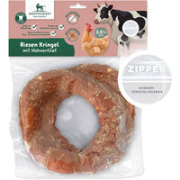 Produktbild von Knuffelwuff Riesen Kringel Kausnack für Hunde mit Huhn und Rind getreidefrei 225g - 2 x 225 g