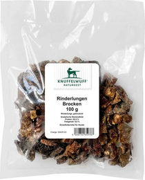Produktbild von Knuffelwuff Rinderlungen-Brocken Hundesnack mit hohem Fleischanteil monoproteinisch 100g
