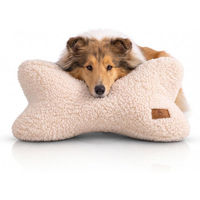 Produktbild von Knuffelwuff Schlafknochen Koda Hundespielzeug aus Teddy Material Beige